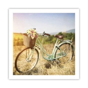 Poster - Ich bleibe eine Weile hier - 60x60 cm