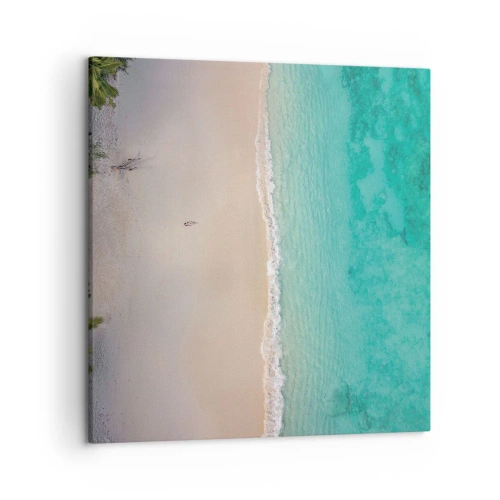 Bild auf Leinwand - Leinwandbild - Paradiesstrand - 50x50 cm