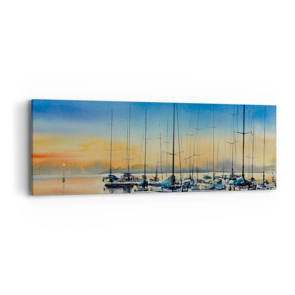 Bild auf Leinwand - Leinwandbild - Ende eines guten Tages - 90x30 cm