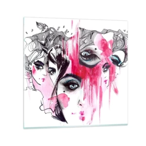 Glasbild - Bild auf glas - , - 40x40 cm