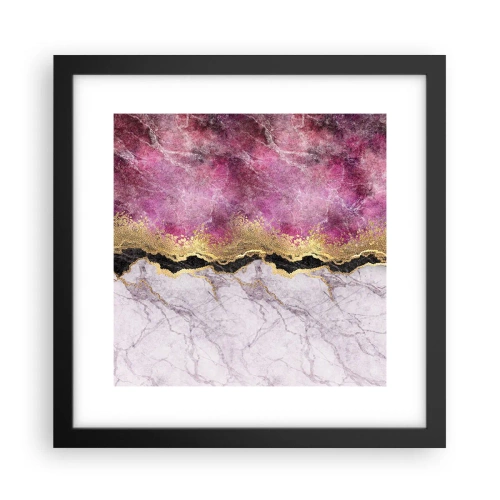 Poster in einem schwarzem Rahmen - An der Grenze - 30x30 cm