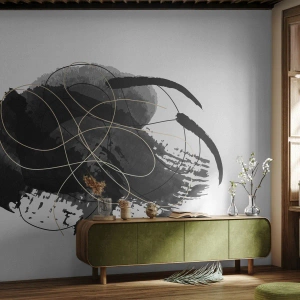 Fototapete Standard Eco - Aus Schwarz entstanden - Abstraktion, Stück, Moderne Kunst - 250x175 cm