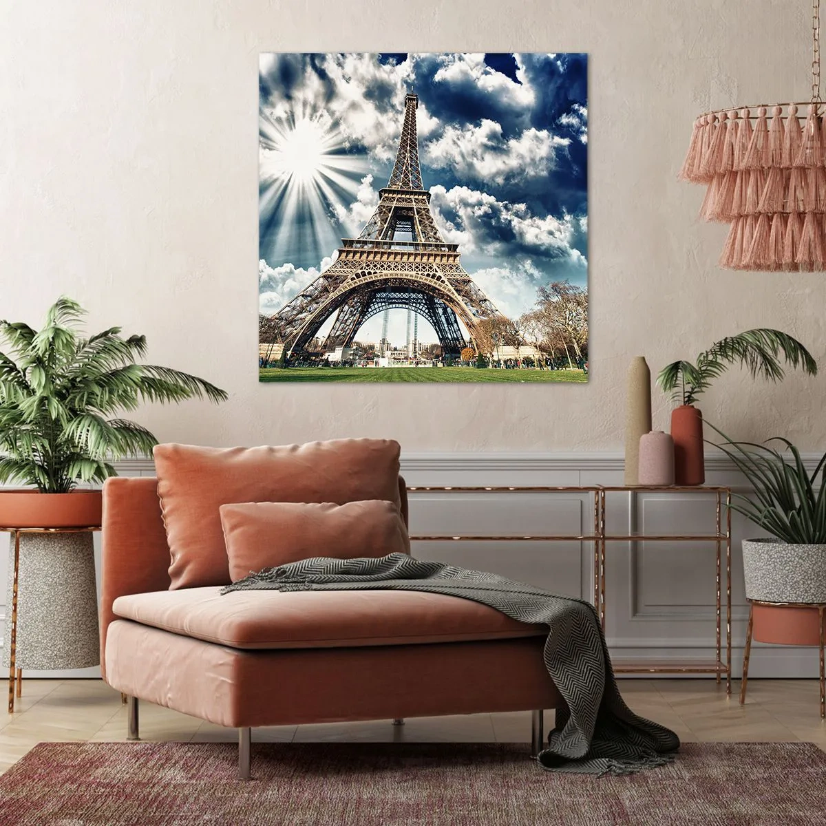Bild auf Leinwand - Leinwandbild - Die Einzige unter der Sonne - 60x60 cm