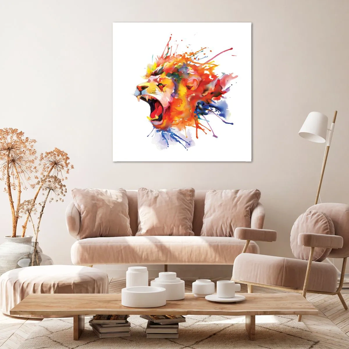 Bild auf Leinwand - Leinwandbild - Um vor Wut zu explodieren - 50x50 cm