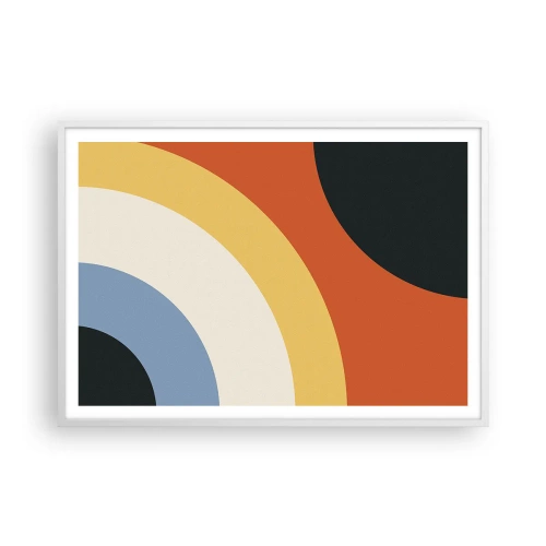 Poster in einem weißen Rahmen - Zu mir selbst - 100x70 cm