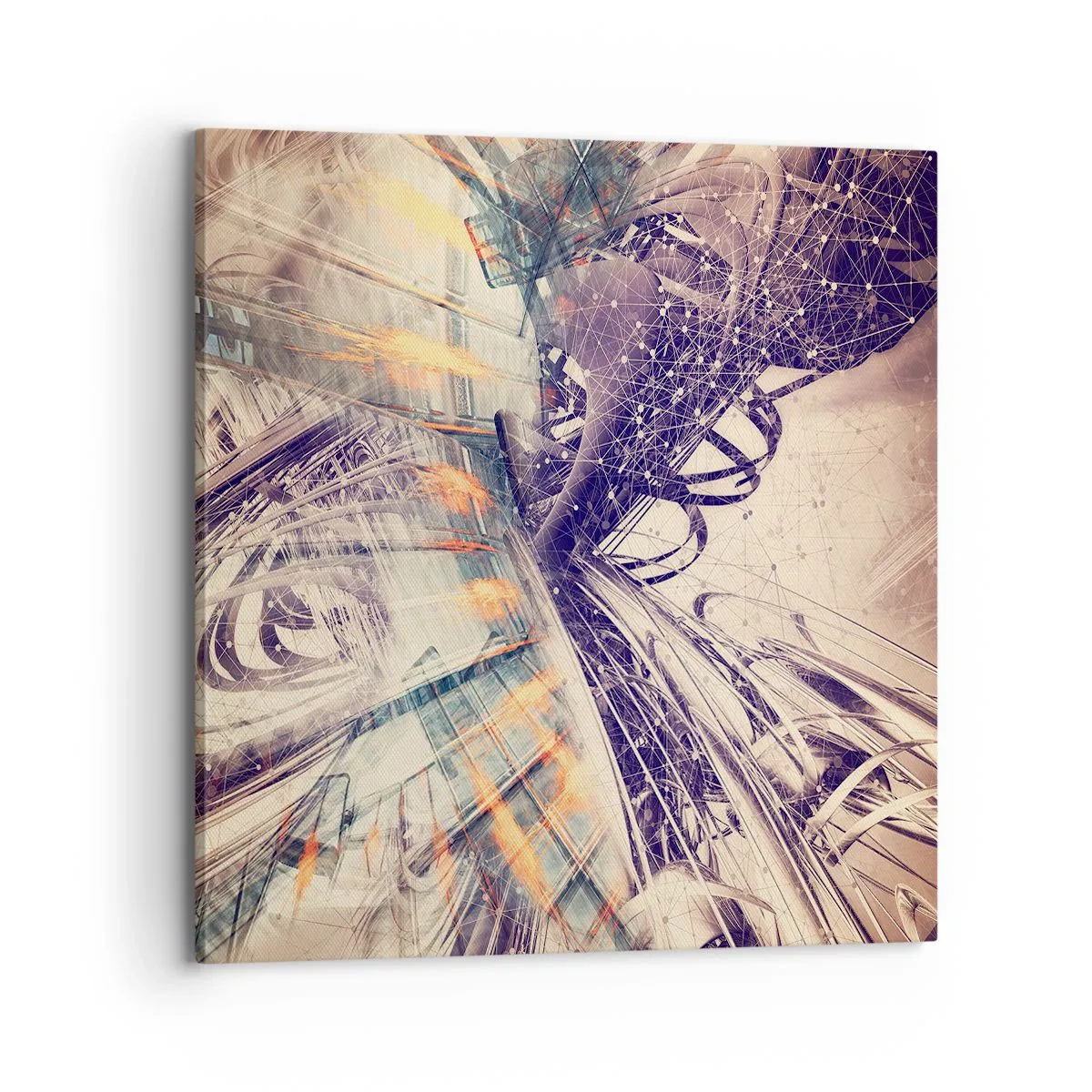 Bild auf Leinwand - Leinwandbild - In großer Eile - 70x70 cm