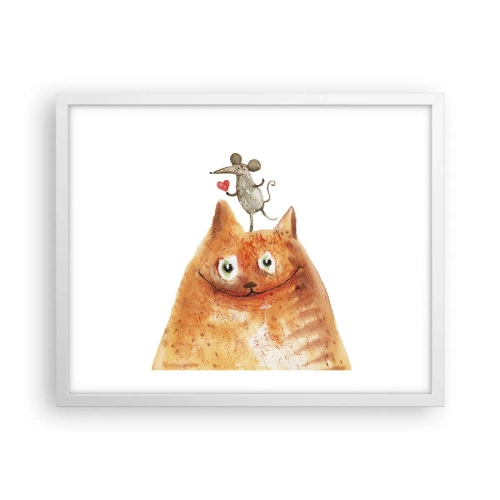 Poster in einem weißen Rahmen - Paradoxien der Liebe - 50x40 cm