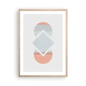 Poster in einem Rahmen aus heller Eiche - Die Situation ist klar - 50x70 cm