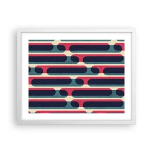 Poster in einem weißen Rahmen - In die Tiefe und vorwärts - 50x40 cm