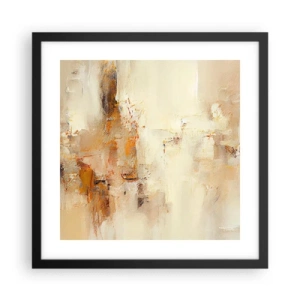 Poster in einem schwarzem Rahmen - Seele aus Bernstein - 40x40 cm