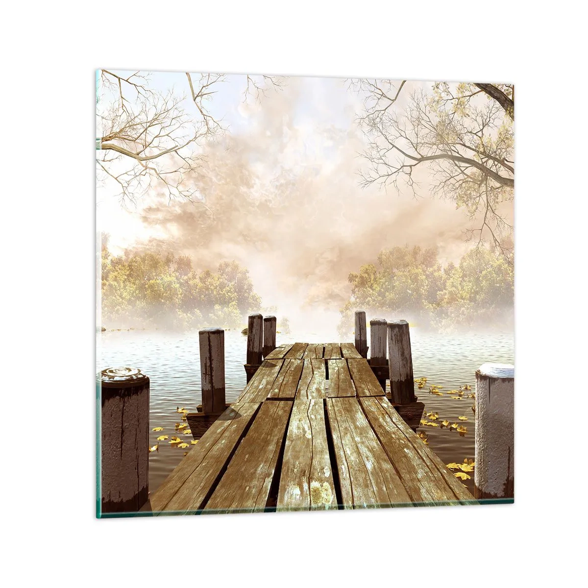 Glasbild - Bild auf glas - Die milde Traurigkeit des Herbstes - 30x30 cm