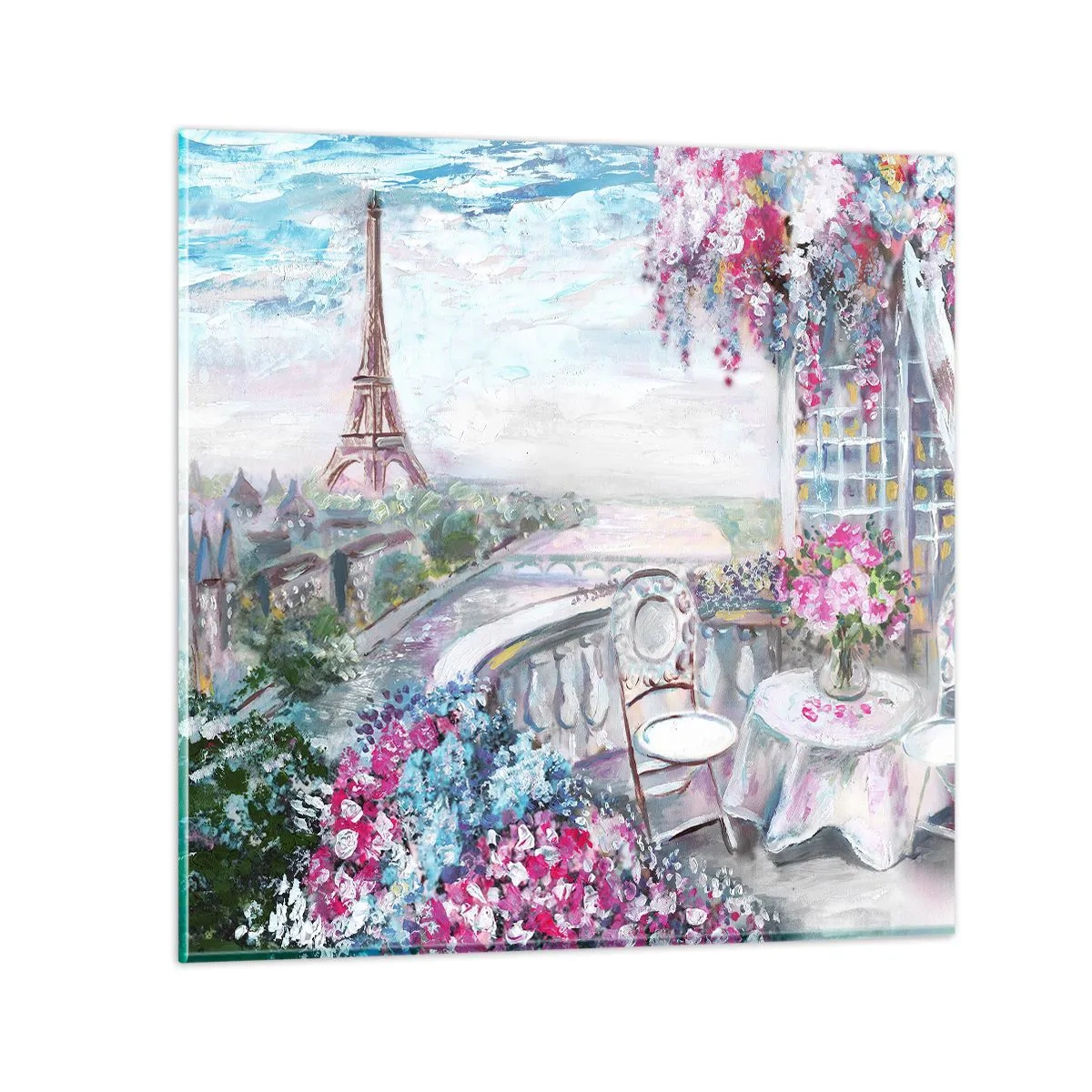 Glasbild - Bild auf glas - Am schönsten ist es hier im Mai - 70x70 cm