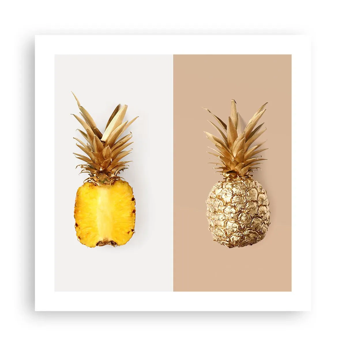 Poster - Ananas für uns - 50x50 cm