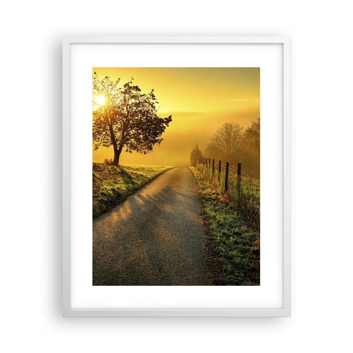 Poster in einem weißen Rahmen - Honig-Nachmittag - 40x50 cm