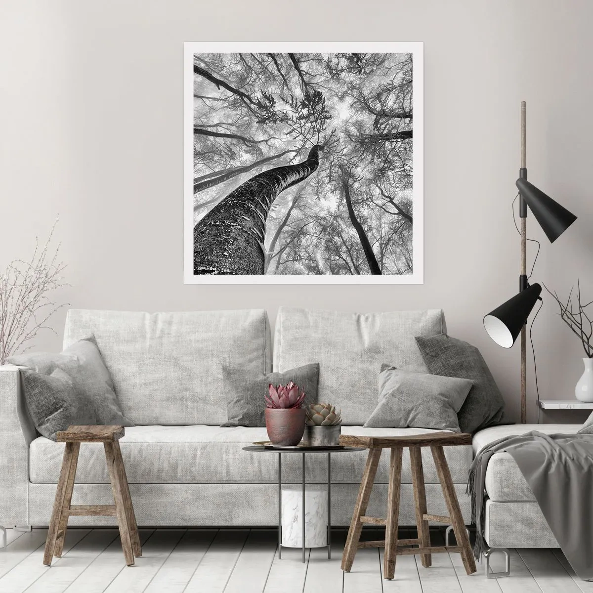 Poster - Rennen zum Licht - 60x60 cm