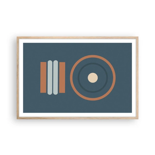 Poster in einem Rahmen aus heller Eiche - Das Wesen der Dinge - 91x61 cm