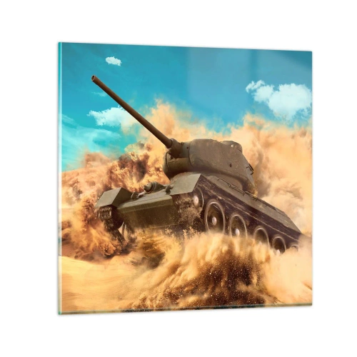 Glasbild - Bild auf glas - Nicht zu besiegen - 30x30 cm