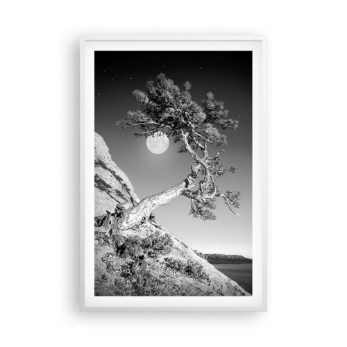 Poster in einem weißen Rahmen - Siegreiche Kämpferin - 61x91 cm