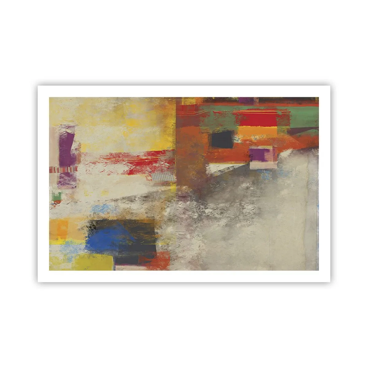 Poster - Geometrie der Farben - 91x61 cm