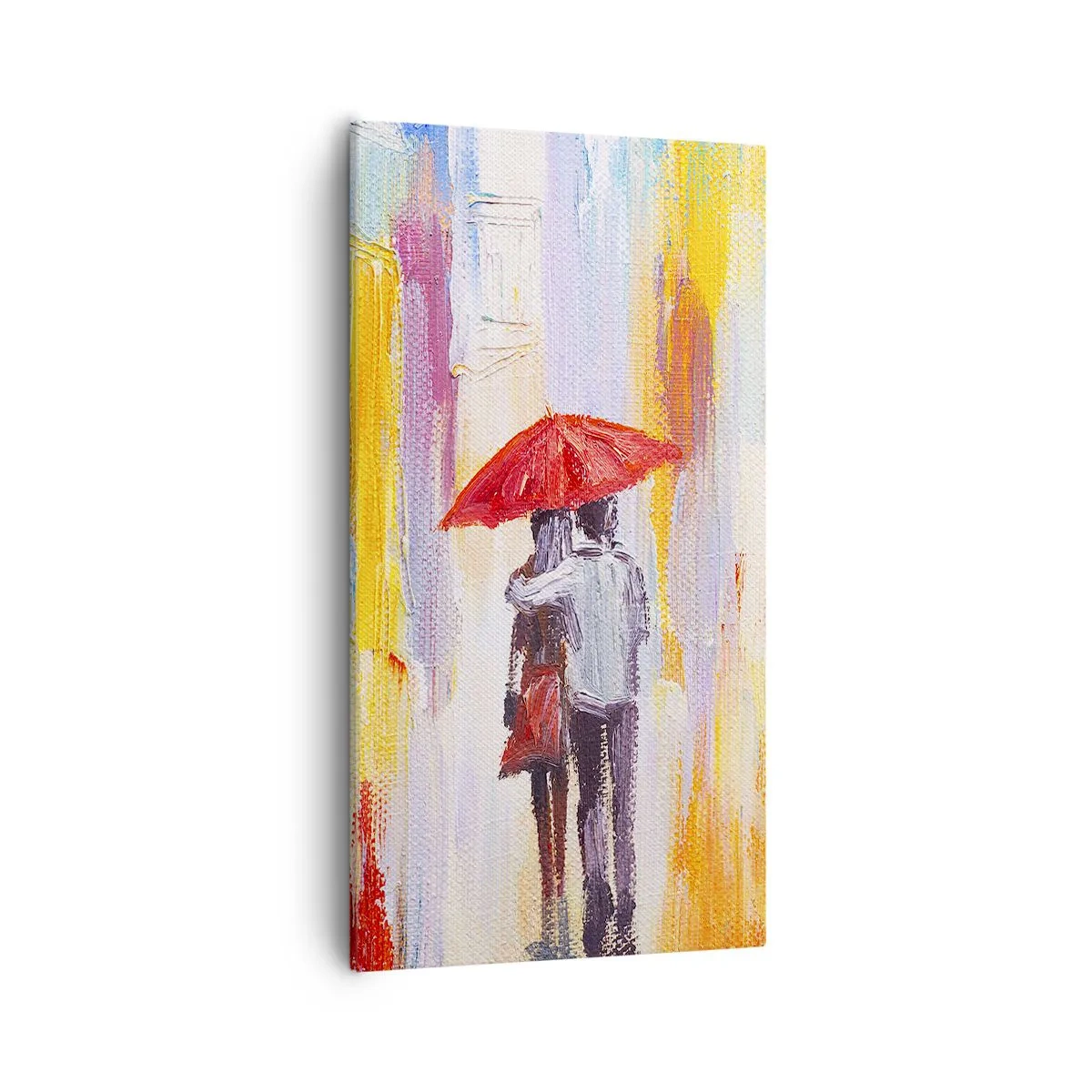 Bild auf Leinwand - Leinwandbild - Lass es weiter regnen - 55x100 cm
