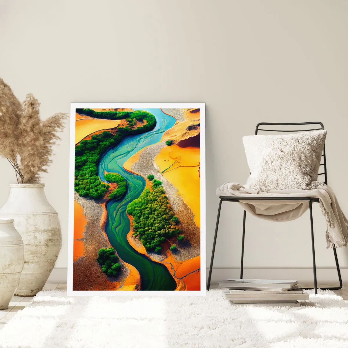Poster - Lebensspendender Fluss - 40x50 cm