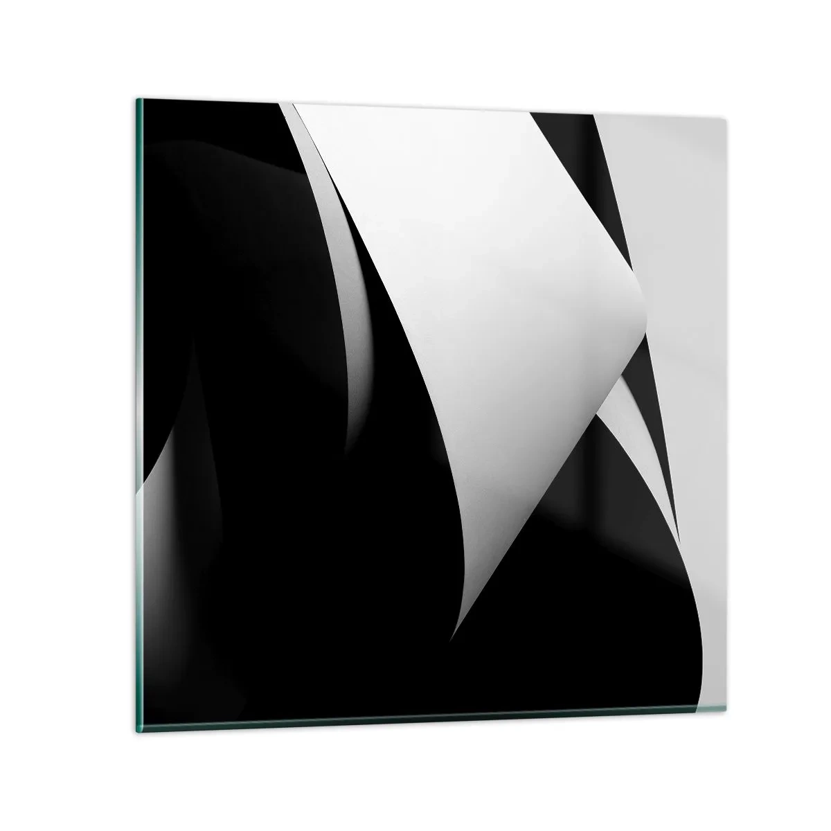 Glasbild - Bild auf glas - Lichtflächen aus der Schattentiefe - 70x70 cm