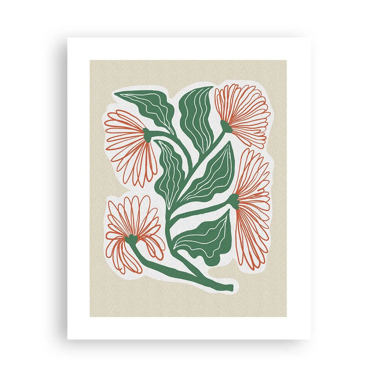 Poster - Im Folkstil und modern - 40x50 cm