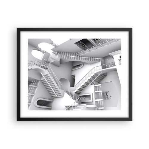 Poster in einem schwarzem Rahmen - Die Paradoxien des Weltraums - 50x40 cm