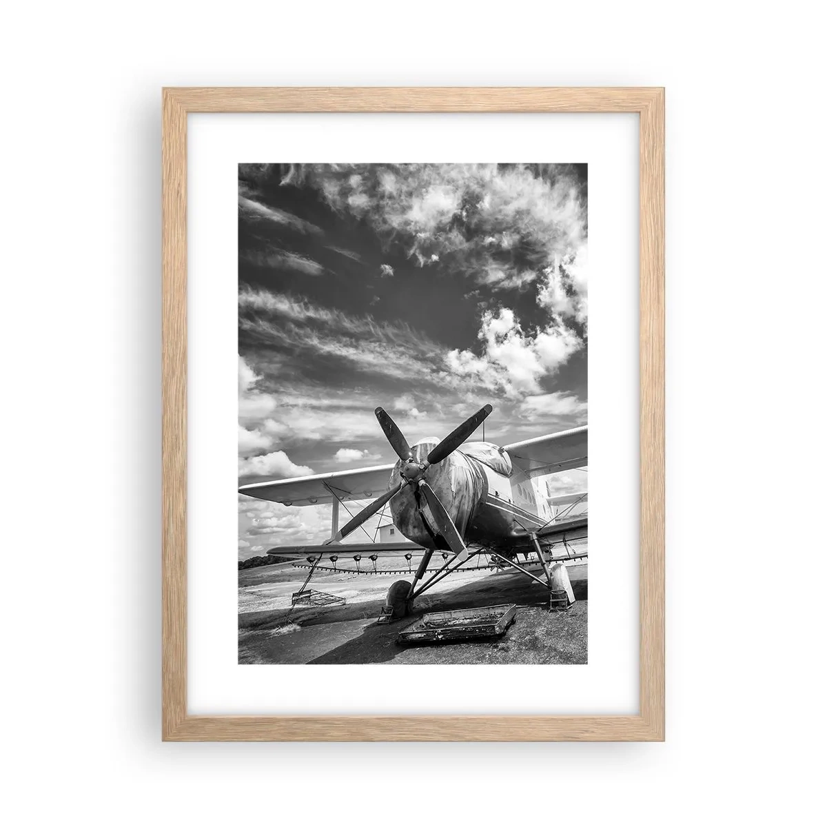 Poster in einem Rahmen aus heller Eiche - Ich kann es kaum erwarten! - 30x40 cm