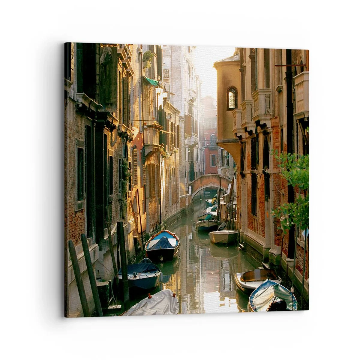 Bild auf Leinwand - Leinwandbild - In einer venezianischen Gasse - 70x70 cm