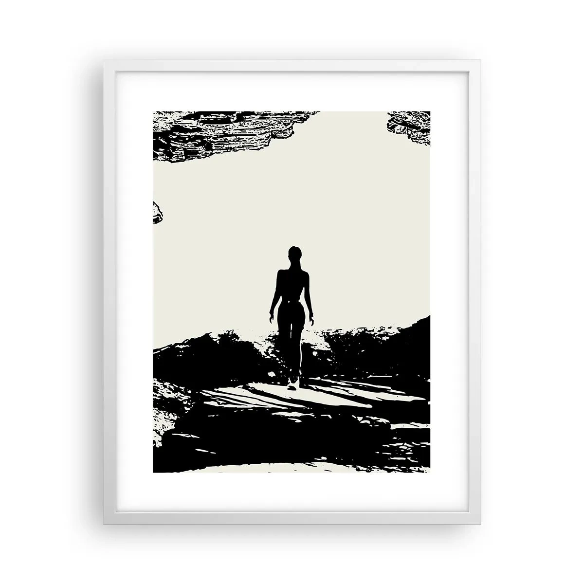 Poster in einem weißen Rahmen - Neuer Blick - 40x50 cm