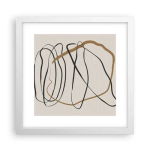Poster in einem weißen Rahmen - Komposition – Looptanz - 30x30 cm