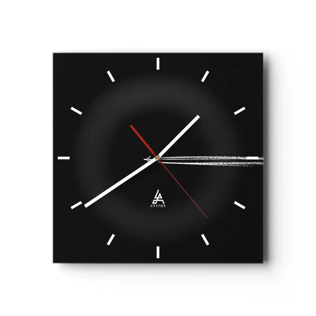 Wanduhr - Glasuhr - In eine andere Dimension - 40x40 cm