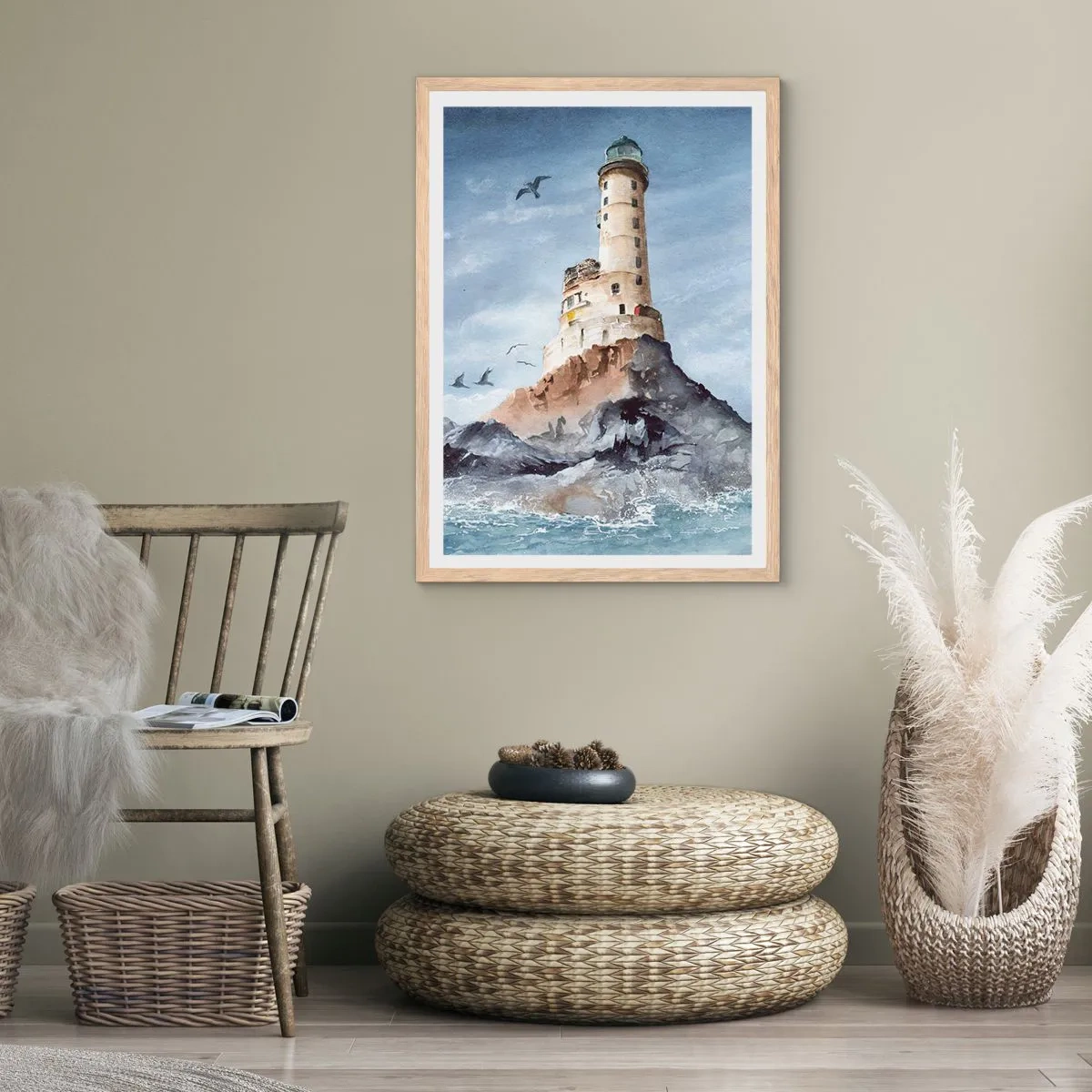 Poster in einem Rahmen aus heller Eiche - Unbesiegbar - 30x40 cm