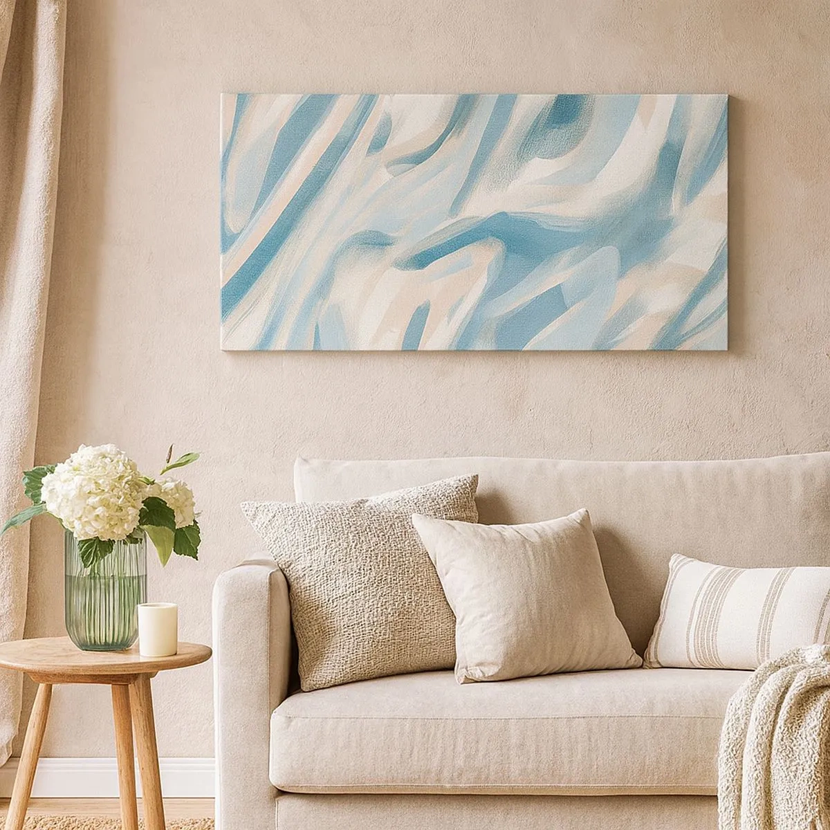 Bild auf Leinwand - Leinwandbild - Frühlingsbrisen - 100x40 cm