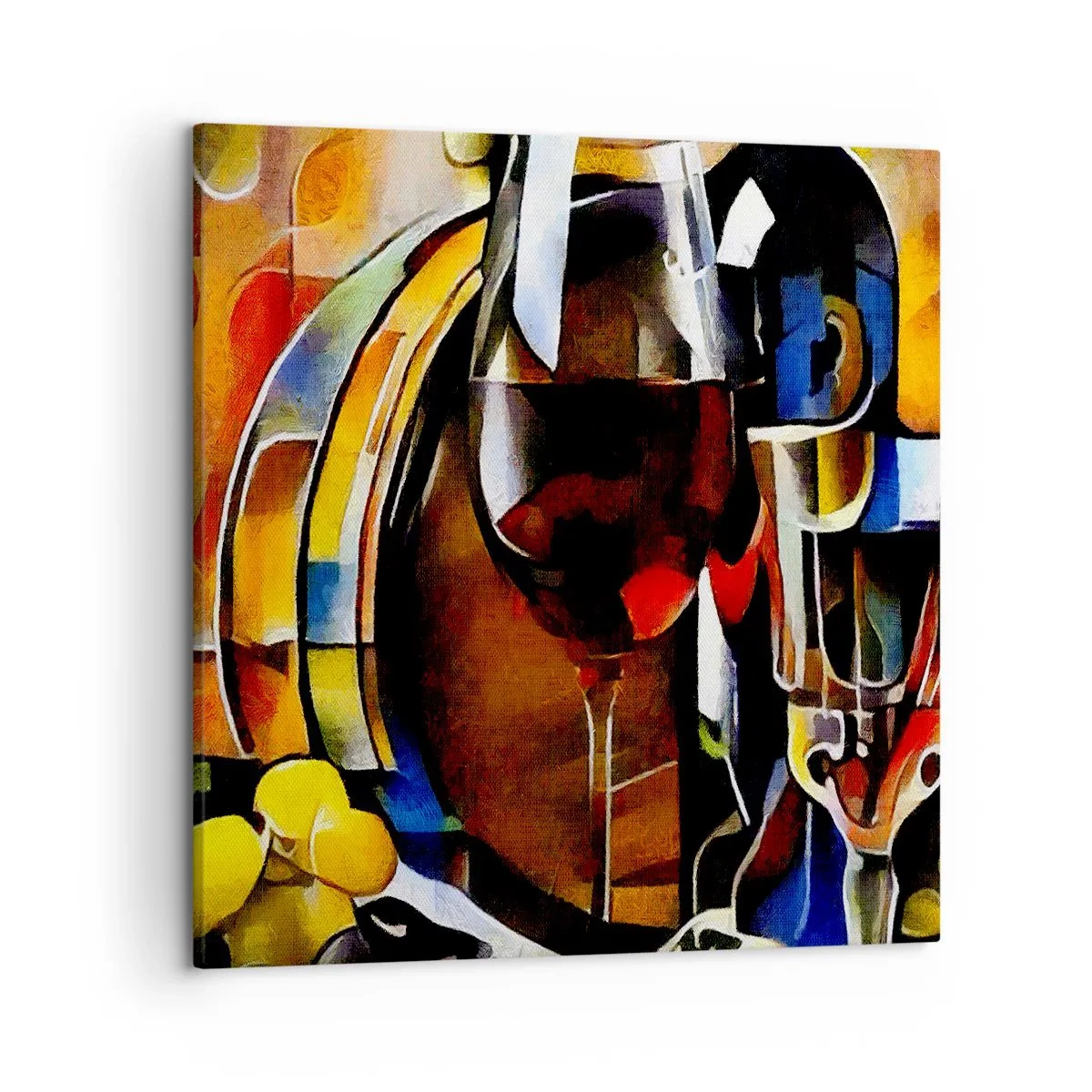 Bild auf Leinwand - Leinwandbild - Und die Welt nimmt Farben an - 50x50 cm