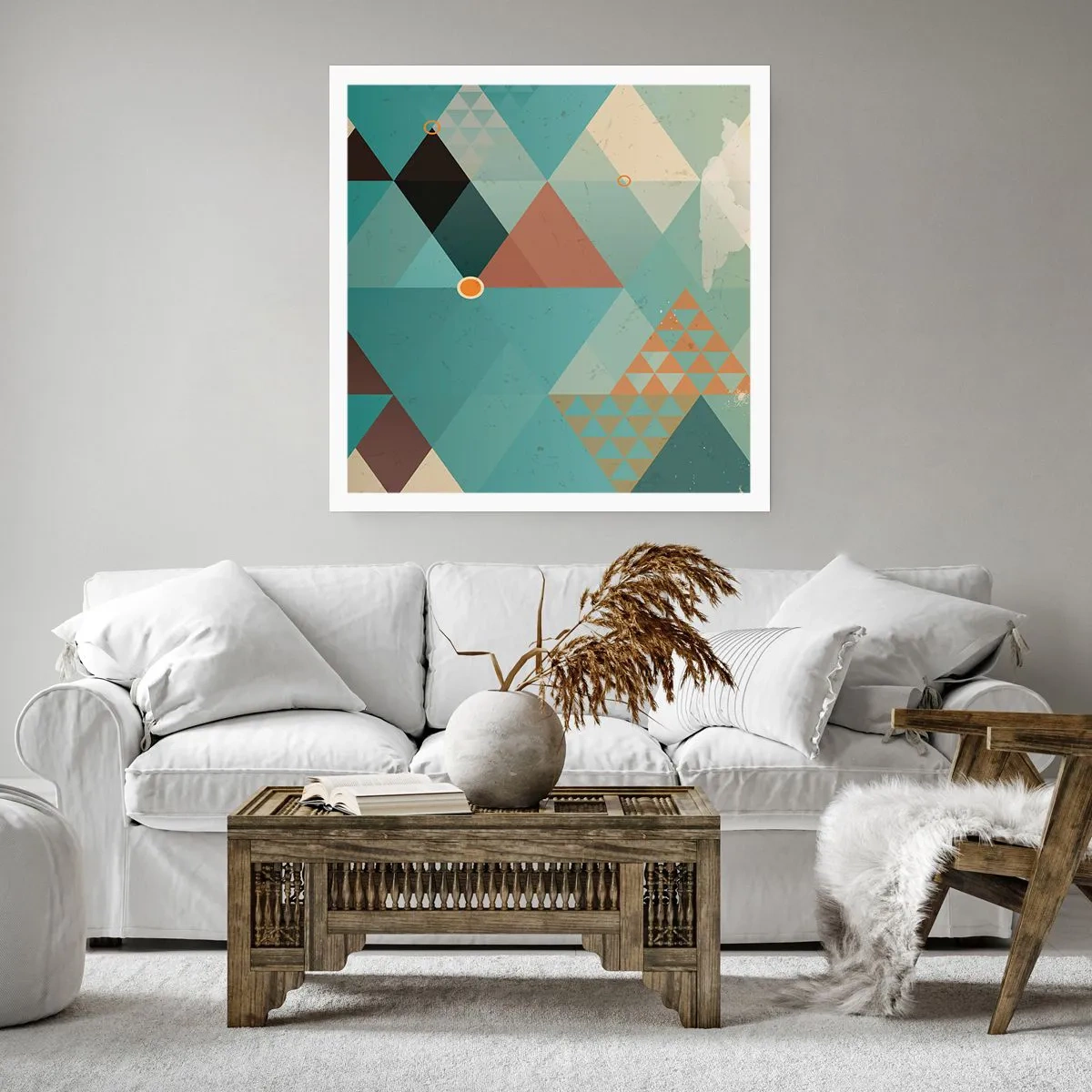 Poster - Einheit der Vielheit, Vielheit der Einheit - 30x30 cm