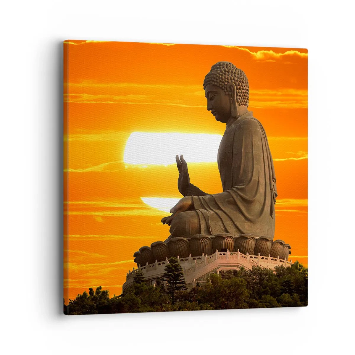 Bild auf Leinwand - Leinwandbild - Keine Angst vor der Welt - 40x40 cm