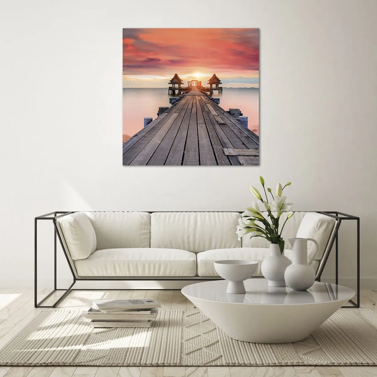 Glasbild - Bild auf glas - Westen im Osten - 30x30 cm
