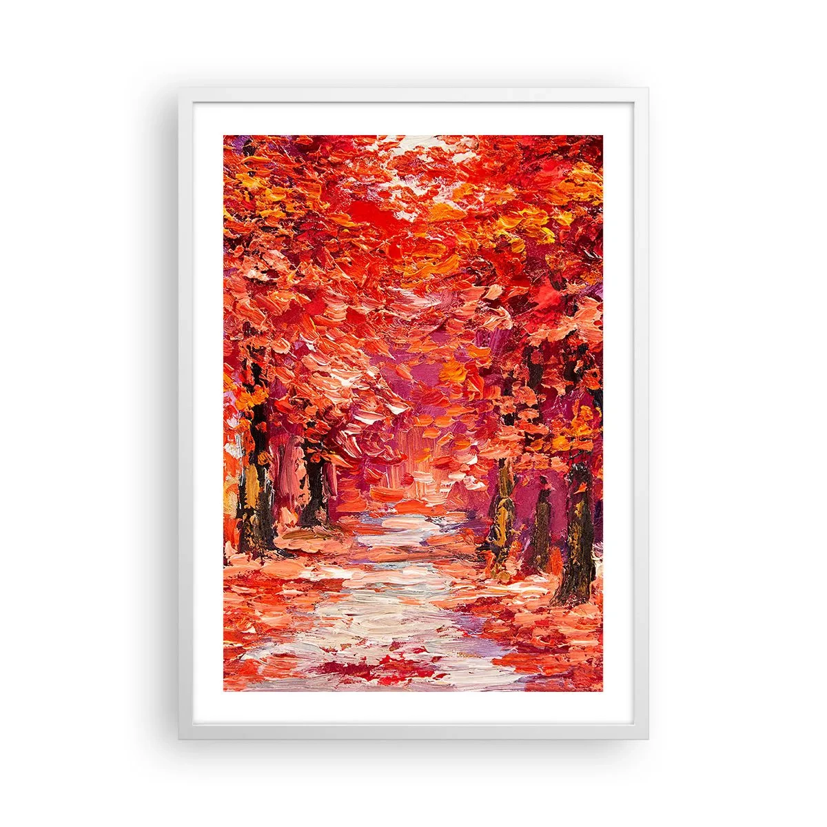 Poster in einem weißen Rahmen - Herbstlicher Eindruck - 50x70 cm