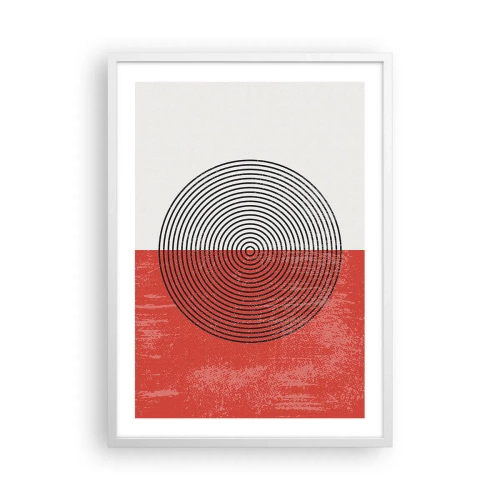 Poster in einem weißen Rahmen - Auf den Punkt gebracht - 50x70 cm