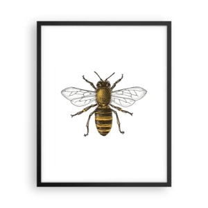 Poster in einem schwarzem Rahmen - Schön und gut - 40x50 cm