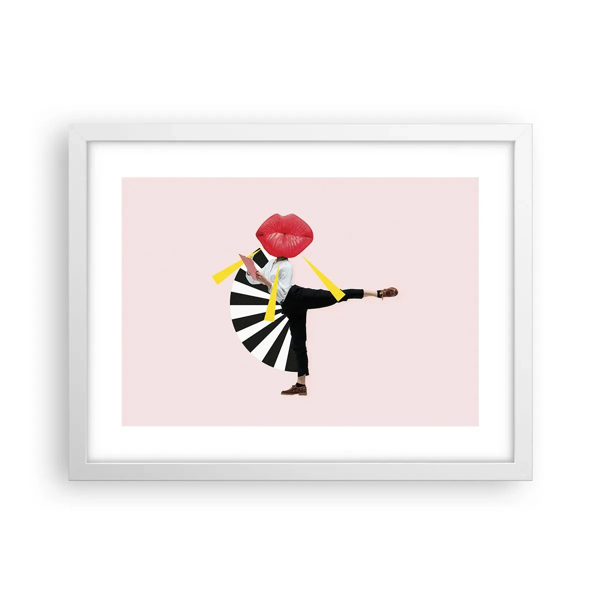 Poster in einem weißen Rahmen - Surreale Pop-Art - 40x30 cm