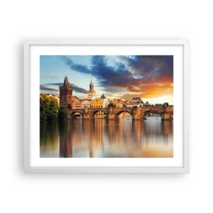 Poster in einem weißen Rahmen - Schön seit Ewigkeiten - 50x40 cm