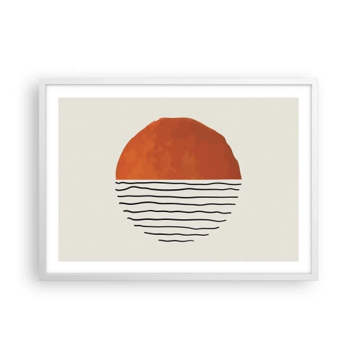 Poster in einem weißen Rahmen - Im japanischen Klima - 70x50 cm