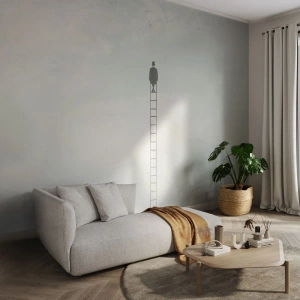 Fototapete Premium Sand - Erhebe dich darüber! - Abstraktion, Mann, Stück - 500x350 cm