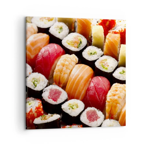 Bild auf Leinwand - Leinwandbild - Farben und Aromen Asiens - 60x60 cm