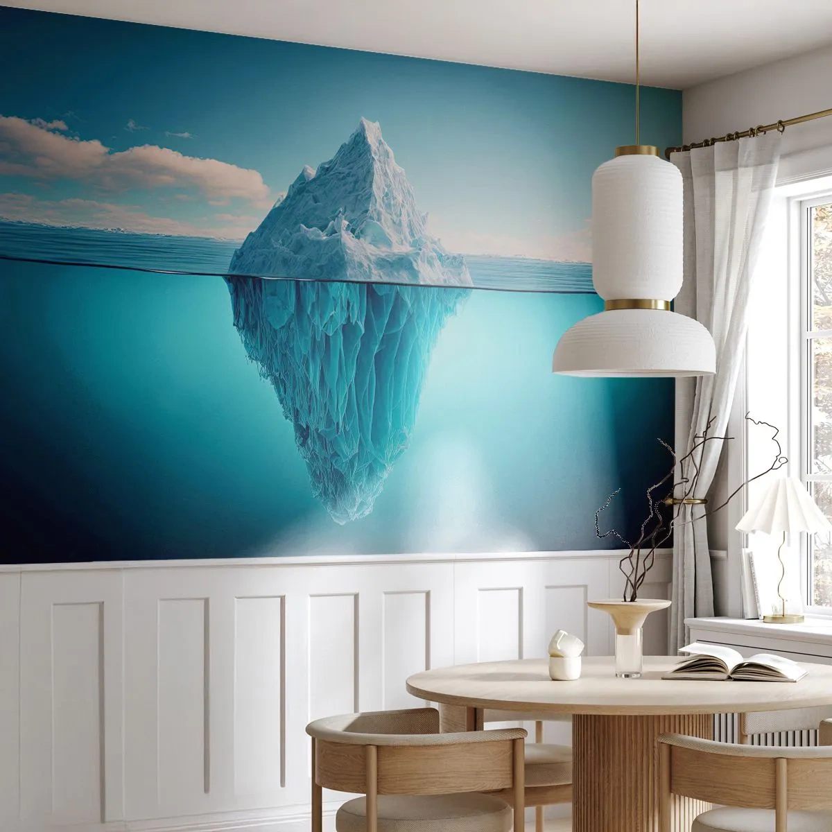 Fototapete Premium Canvas - Königin des Eises - Eisberg, Wasser, Gletscher - 200x140 cm