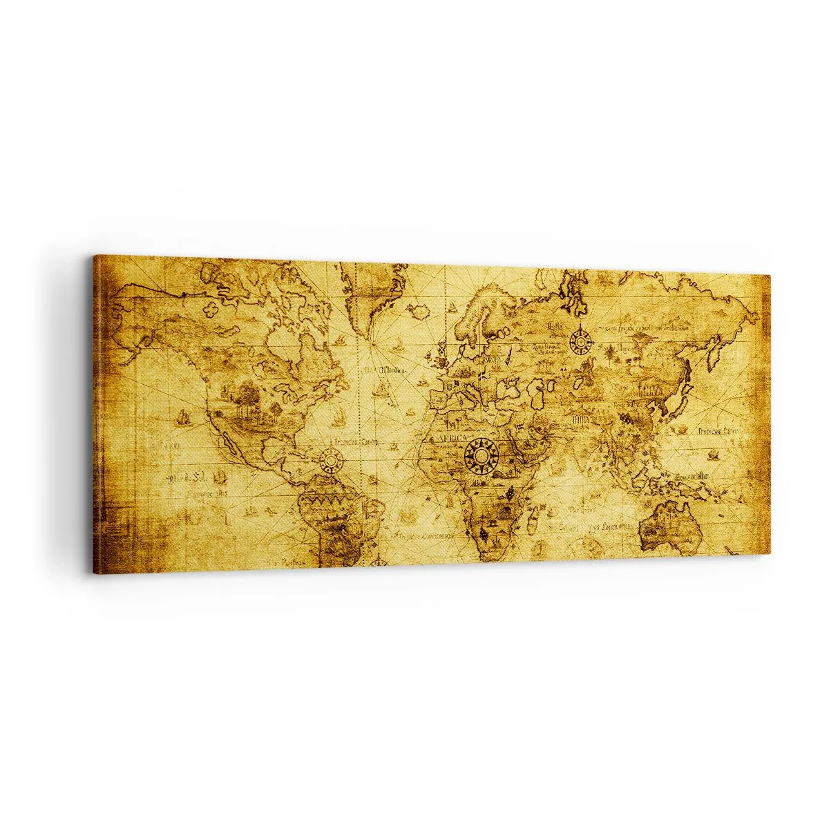 Bild auf Leinwand - Leinwandbild - Diese Welt ist seltsam - 100x40 cm