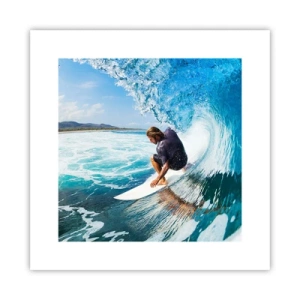 Poster - Tanzen mit den Wellen - 30x30 cm